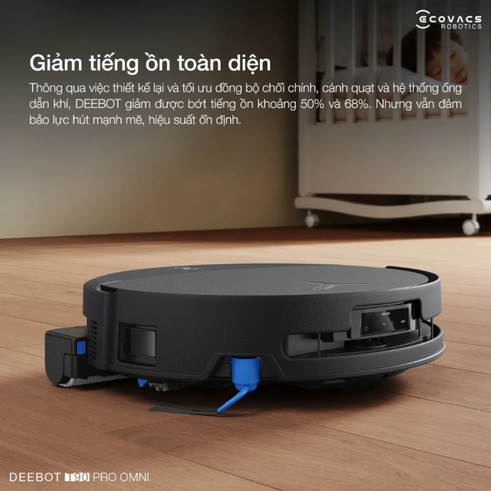 Robot Hút Bụi Lau Nhà Ecovacs Deebot T90 Pro Omni 63 Robot Hút Bụi Lau Nhà Ecovacs Deebot T90 Pro Omni - Akia Smart Home