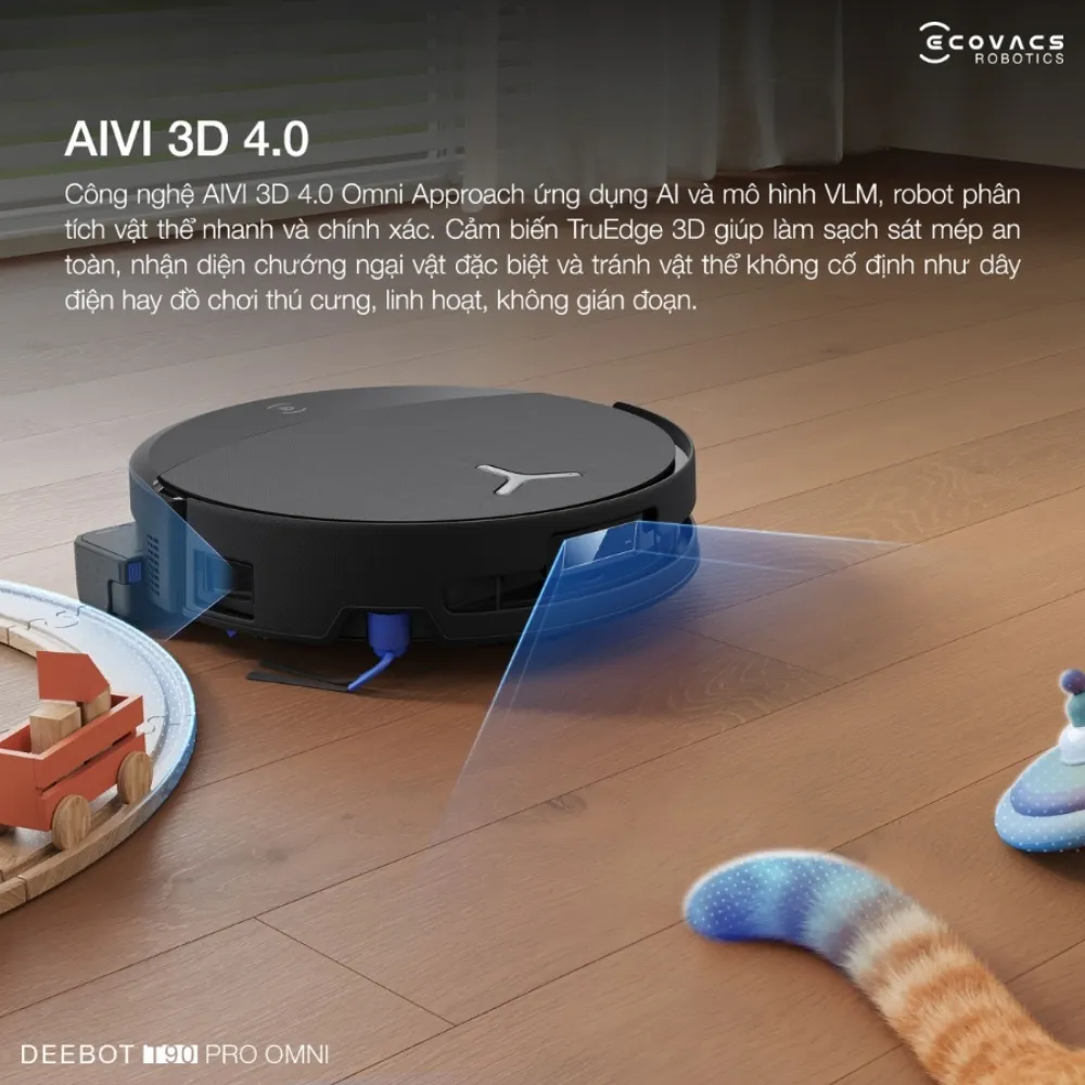 Robot Hút Bụi Lau Nhà Ecovacs Deebot T90 Pro Omni 57 Robot Hút Bụi Lau Nhà Ecovacs Deebot T90 Pro Omni - Akia Smart Home