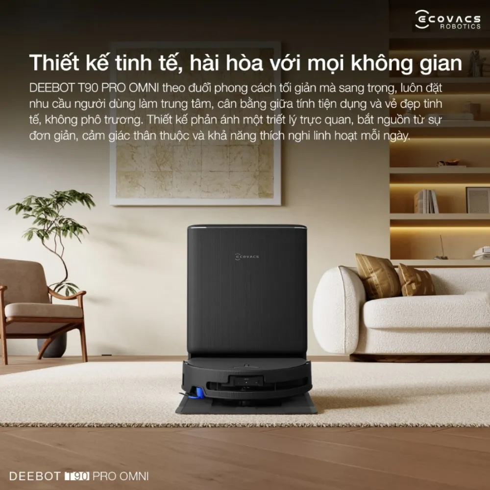 Robot Hút Bụi Lau Nhà Ecovacs Deebot T90 Pro Omni 54 Robot Hút Bụi Lau Nhà Ecovacs Deebot T90 Pro Omni - Akia Smart Home