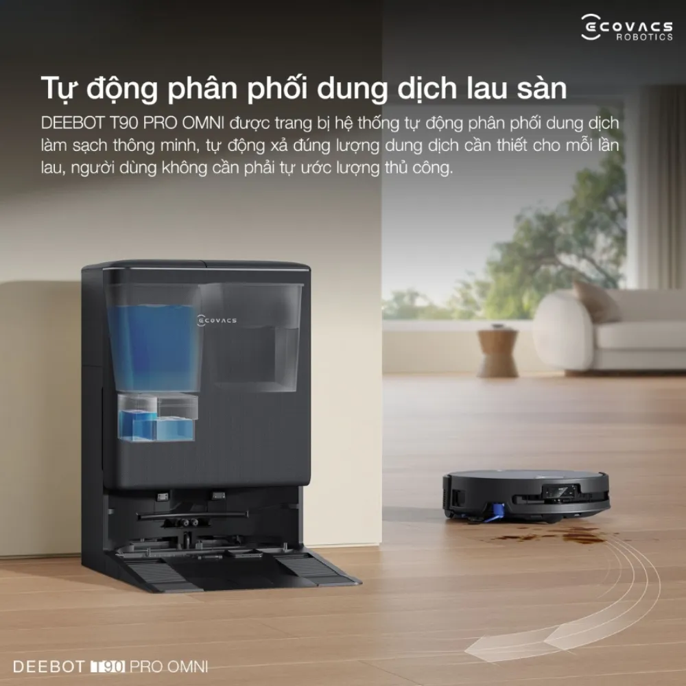 Robot Hút Bụi Lau Nhà Ecovacs Deebot T90 Pro Omni 56 Robot Hút Bụi Lau Nhà Ecovacs Deebot T90 Pro Omni - Akia Smart Home