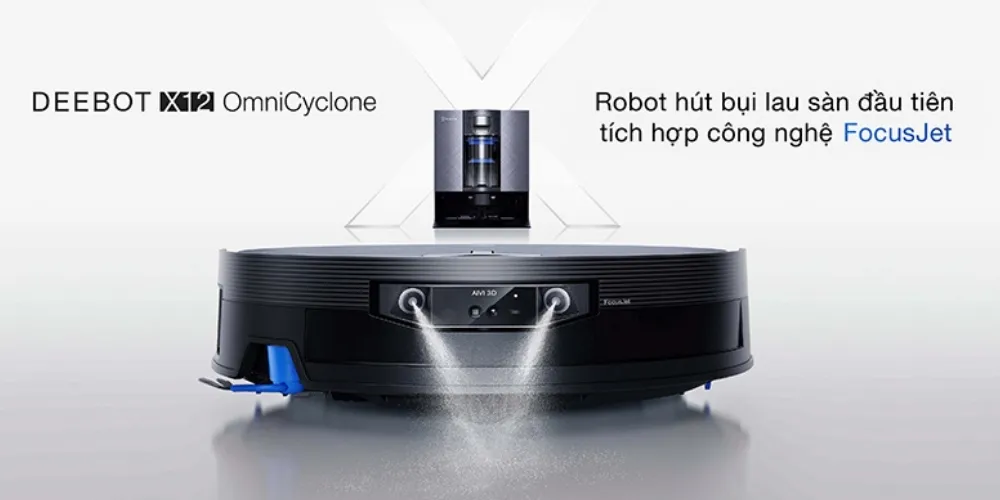 Robot Hút Bụi Lau Nhà Ecovacs Deebot X12 Omnicyclone 18 Robot Hút Bụi Lau Nhà Ecovacs Deebot X12 Omnicyclone - Akia Smart Home