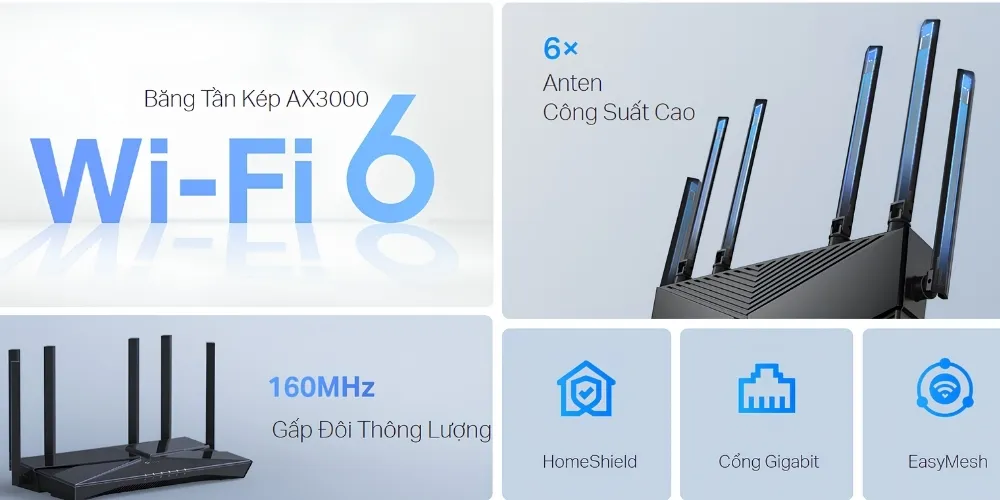Router Wifi 6 Tp-Link Archer Ax56 Gigabit Ax3000 22 Router Wifi 6 Tp-Link Archer Ax56 Gigabit Ax3000 - Akia Smart Home