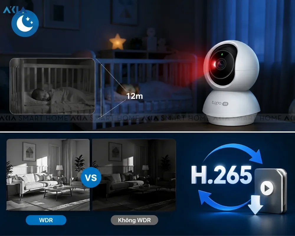 Camera Wifi An Ninh Gia Đình Quay Quét Ai Tapo C250 14 Camera Wifi An Ninh Gia Đình Quay Quét Ai Tapo C250 - Akia Smart Home