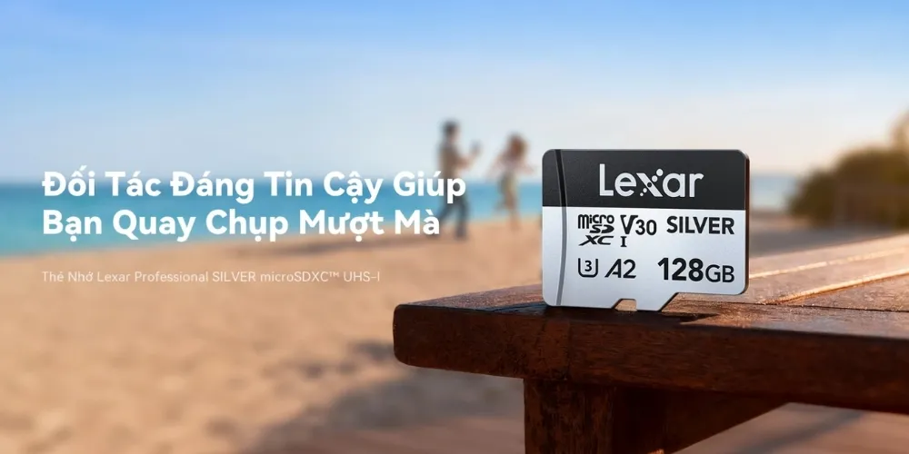 Thẻ Nhớ Lexar Professional Silver Micro Sdxc Uhs-I 17 Thẻ Nhớ Lexar Professional Silver Micro Sdxc Uhs-I (Kèm Adapter) - Akia Smart Home