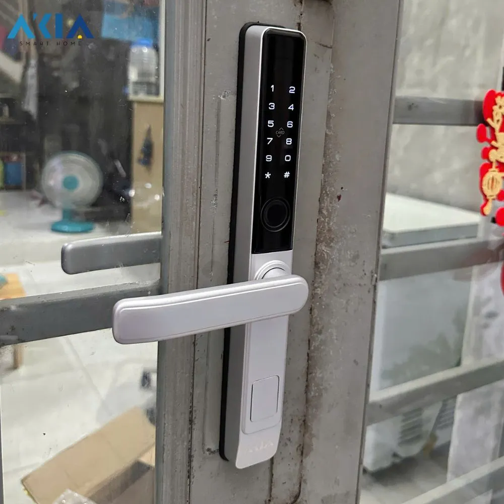 Khóa Vân Tay Thông Minh Cửa Nhôm Akia Sl101 19 Khóa Vân Tay Thông Minh Cửa Nhôm Akia Sl101 - Akia Smart Home