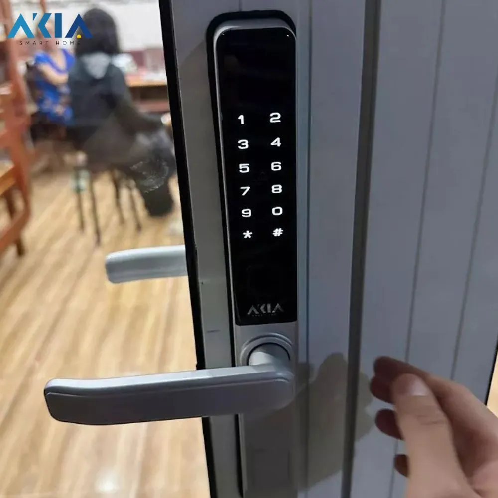 Khóa Vân Tay Thông Minh Cửa Nhôm Akia Sl101 14 Khóa Vân Tay Thông Minh Cửa Nhôm Akia Sl101 - Akia Smart Home