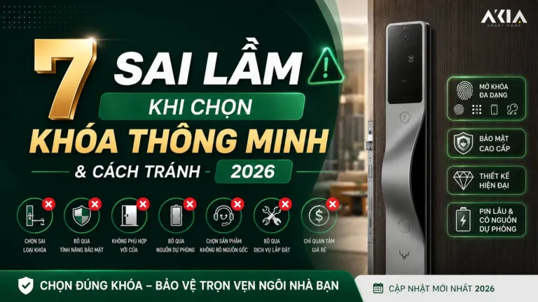 7 Sai Lầm Khi Chọn Khóa Thông Minh & Cách Tránh 2026