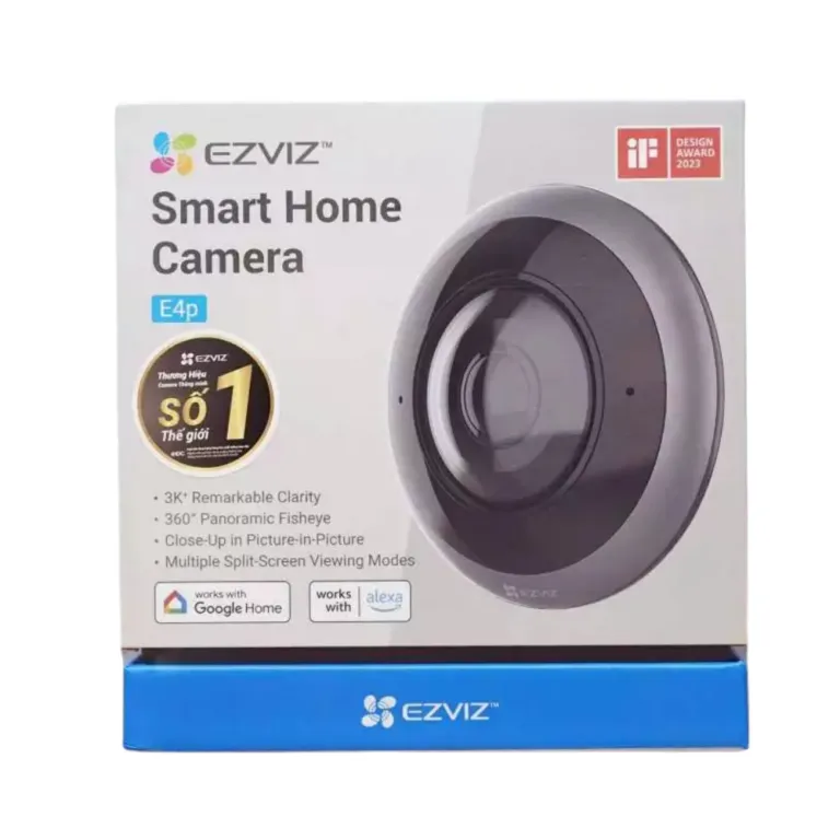 Camera WiFi mắt cá toàn cảnh Ezviz E4P 3K - AKIA Smart Home