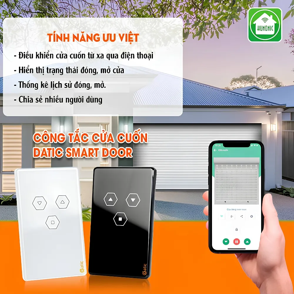 Công Tắc Cửa Cuốn Hunonic Datic Smart Door 8 Công Tắc Cửa Cuốn Hunonic Datic Smart Door - Akia Smart Home