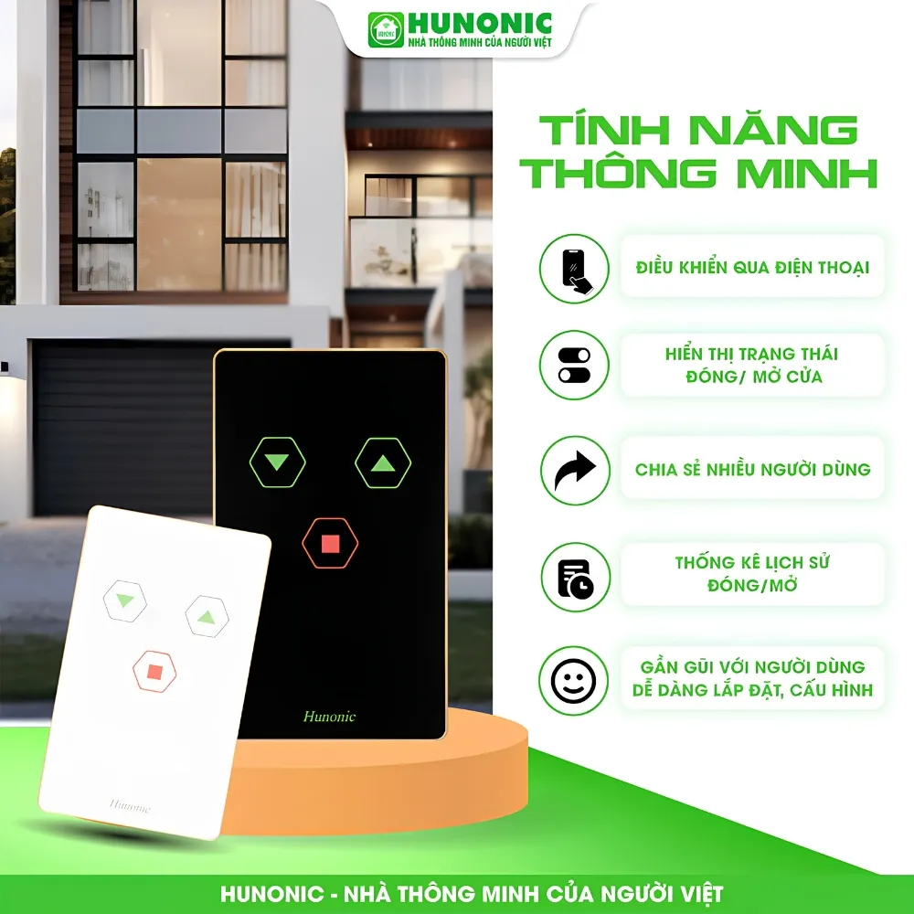 Công Tắc Cửa Cuốn Hunonic Datic Smart Door 10 Công Tắc Cửa Cuốn Hunonic Datic Smart Door - Akia Smart Home