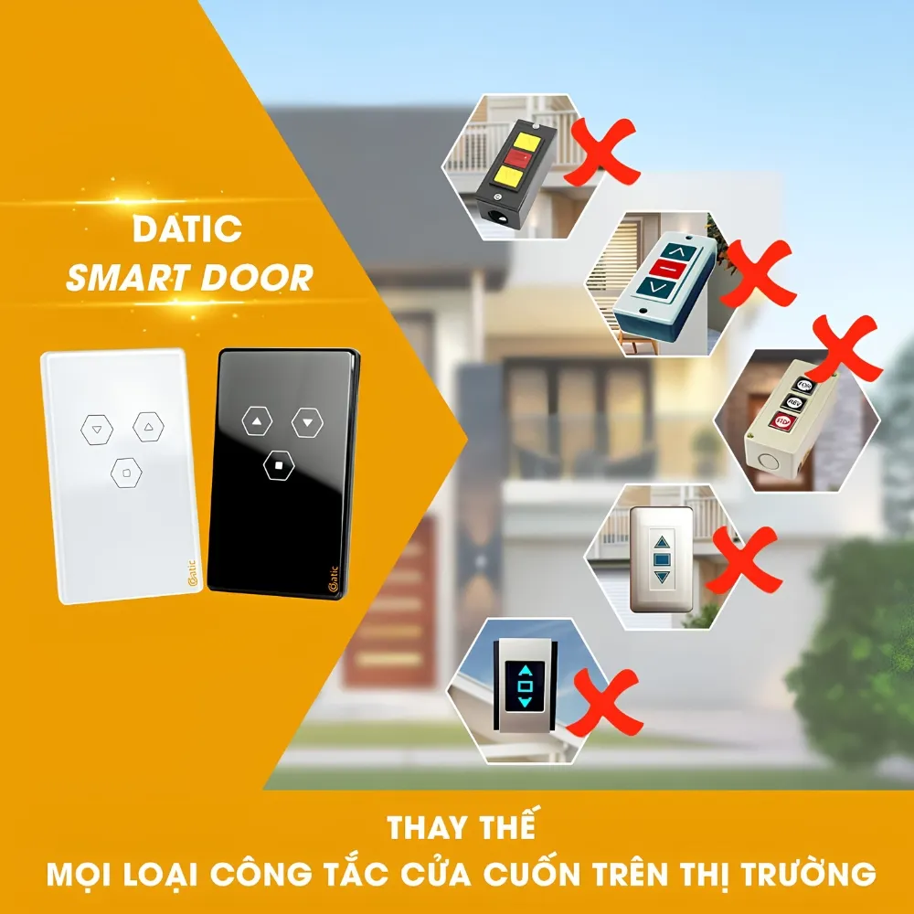 Công Tắc Cửa Cuốn Hunonic Datic Smart Door 7 Công Tắc Cửa Cuốn Hunonic Datic Smart Door - Akia Smart Home