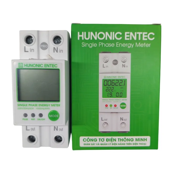 Công Tơ Điện Tử Thông Minh HUNONIC ENTEC - AKIA Smart Home