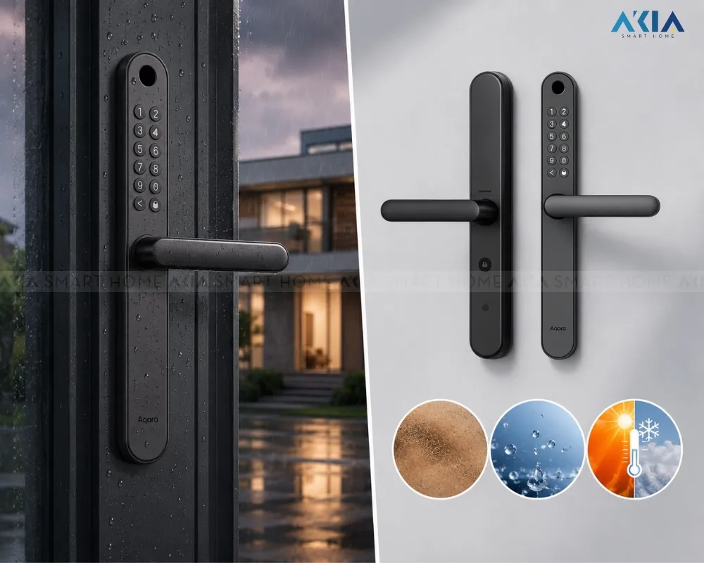 Khóa Cửa Vân Tay Thông Minh Aqara U600 Cửa Nhôm 12 Khóa Cửa Vân Tay Thông Minh Aqara U600 Dành Cho Cửa Nhôm - Akia Smart Home