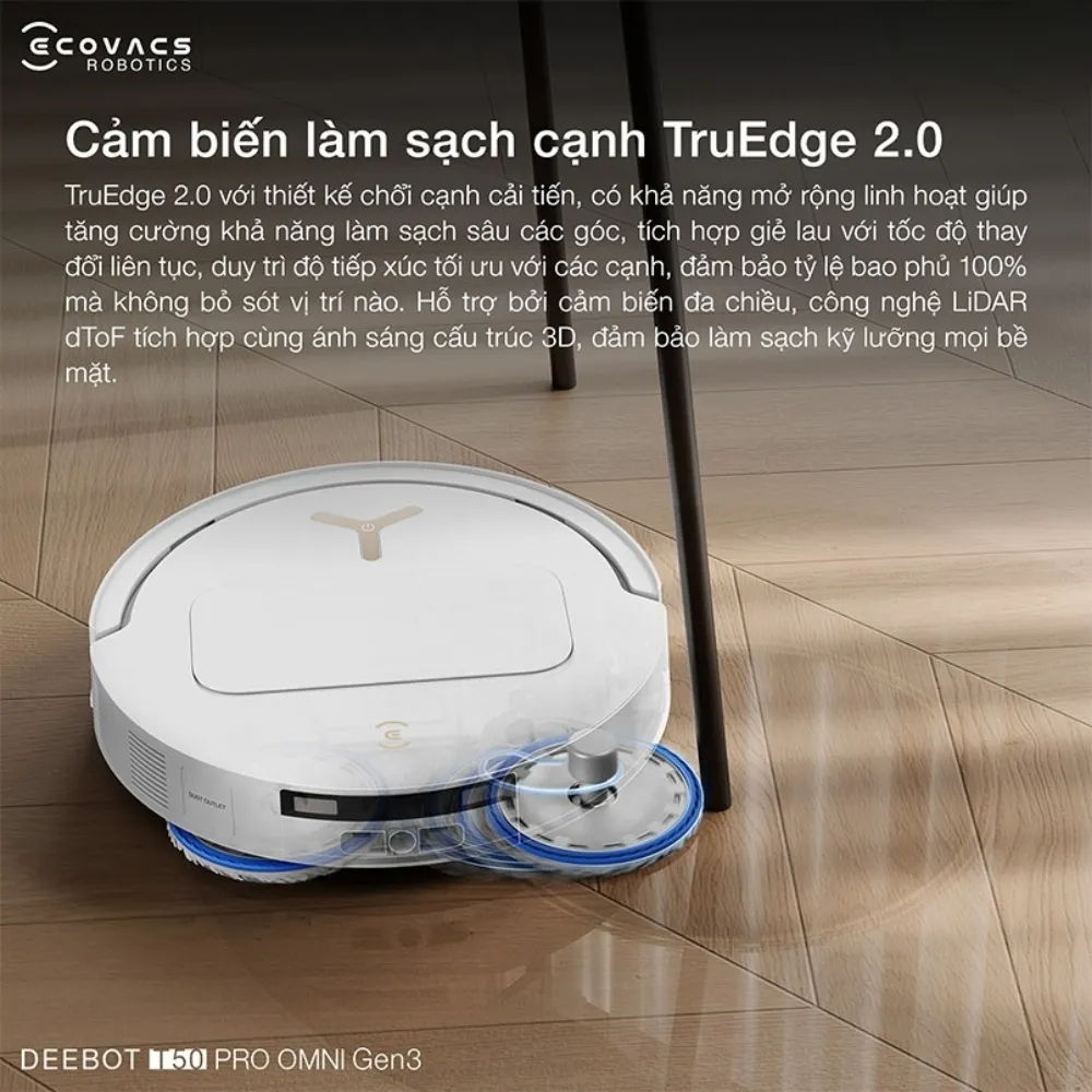 Robot Hút Bụi Lau Nhà Ecovacs Deebot T50 Pro Omni Gen3 51 Robot Hút Bụi Lau Nhà Ecovacs Deebot T50 Pro Omni Gen3 - Akia Smart Home