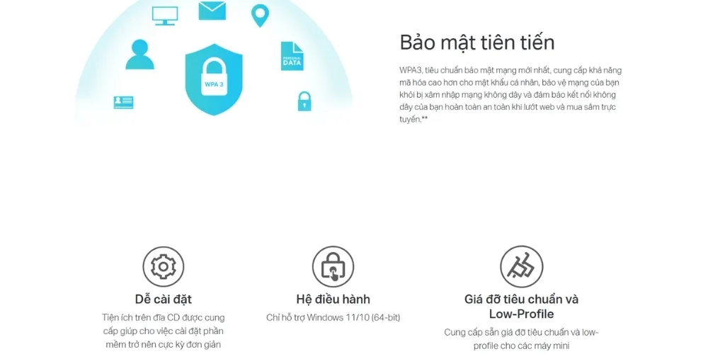 Card Mạng Pcie Wi-Fi 6 Ax1800 Bluetooth 5.2 Tp-Link - Archer Tx20E 12 Card Mạng Pcie Wi-Fi 6 Ax1800 Bluetooth 5.2 Tp-Link – Archer Tx20E - Akia Smart Home