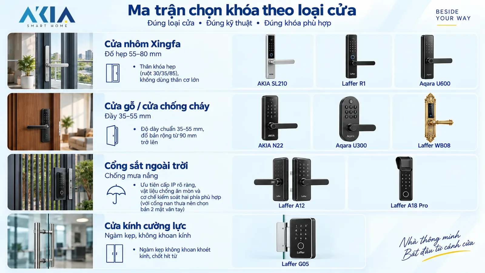 Khóa Cửa Thông Minh Loại Nào Tốt? Kinh Nghiệm Chọn &Amp; Top Mẫu Đáng Mua Nhất Trong Năm 2026 9 Kinh Nghiệm Chọn Khóa Cửa Thông Minh: Bản Vẽ Thiết Kế Kỹ Thuật Đố Cửa Hẹp Akia S610: Akia Smart Home 2026