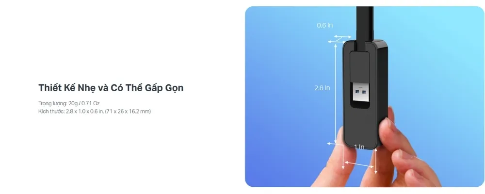 Bộ Chuyển Đổi Usb 3.0 Sang Ethernet Gigabit Tp-Link Ue306 11 Bộ Chuyển Đổi Usb 3.0 Sang Ethernet Gigabit Tp-Link Ue306 - Akia Smart Home