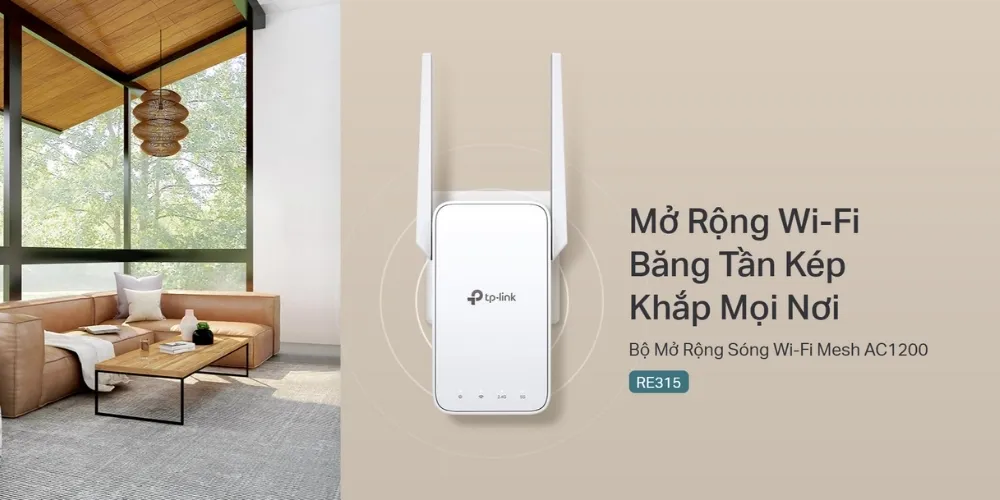 Bộ Mở Rộng Sóng Wifi Mesh Ac1200 Tp-Link Re315 11 Bộ Mở Rộng Sóng Wifi Mesh Ac1200 – Tp- Link Re315 - Akia Smart Home