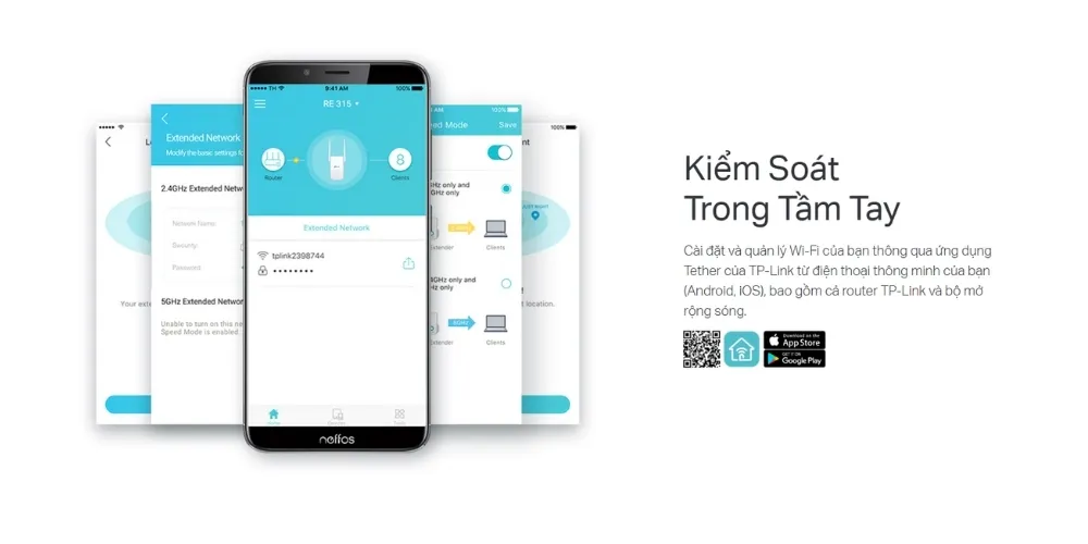 Bộ Mở Rộng Sóng Wifi Mesh Ac1200 Tp-Link Re315 20 Bộ Mở Rộng Sóng Wifi Mesh Ac1200 – Tp- Link Re315 - Akia Smart Home