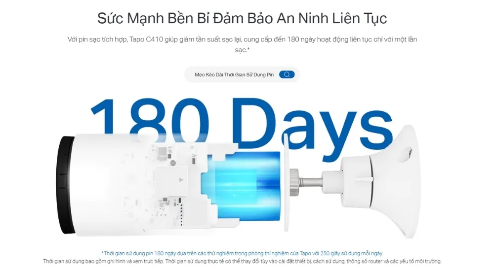 Camera An Ninh Ngoài Trời Dùng Pin Tapo C410 19 Camera An Ninh Ngoài Trời Dùng Pin Tapo C410 - Akia Smart Home