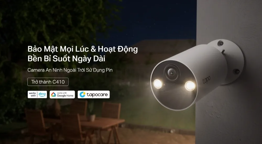 Camera An Ninh Ngoài Trời Dùng Pin Tapo C410 15 Camera An Ninh Ngoài Trời Dùng Pin Tapo C410 - Akia Smart Home