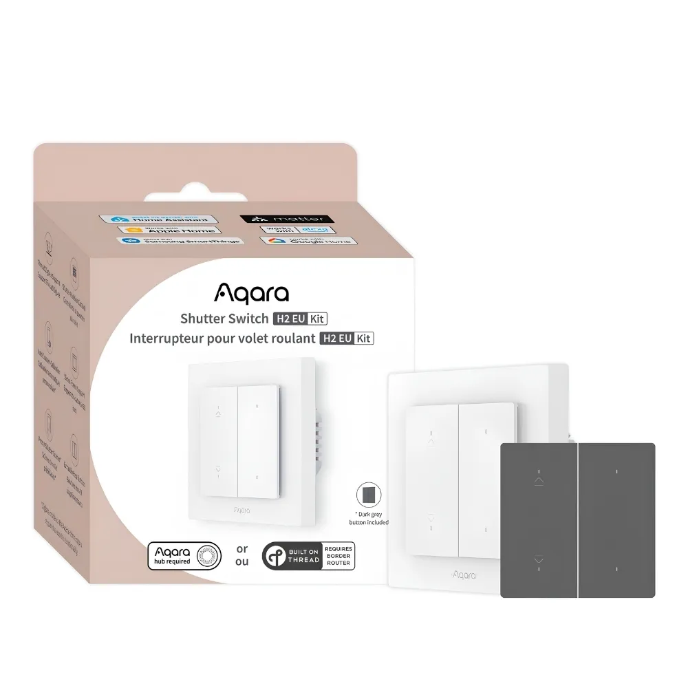 Công tắc rèm Aqara H2 EU – Aqara Shutter Switch H2 DS-K02D - AKIA Smart Home