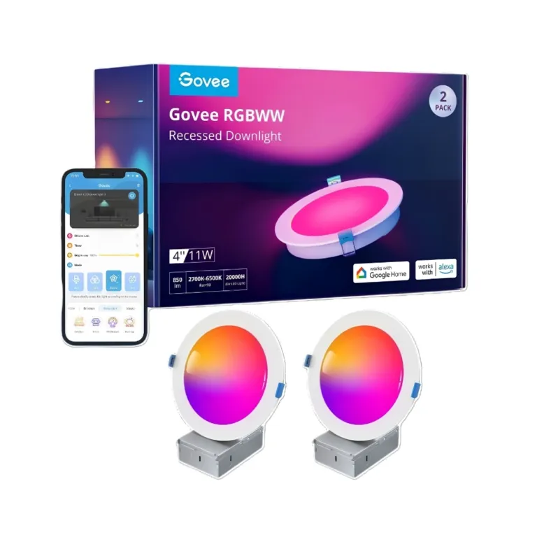 Đèn LED âm trần Govee B601B hệ màu RGBWW 4inch 11W 2 pack - AKIA Smart Home
