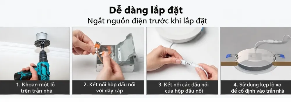 Đèn Led Âm Trần Govee B601B Hệ Màu Rgbww 4Inch 11W 2 Pack 16 Đèn Led Âm Trần Govee B601B Hệ Màu Rgbww 4Inch 11W 2 Pack - Akia Smart Home