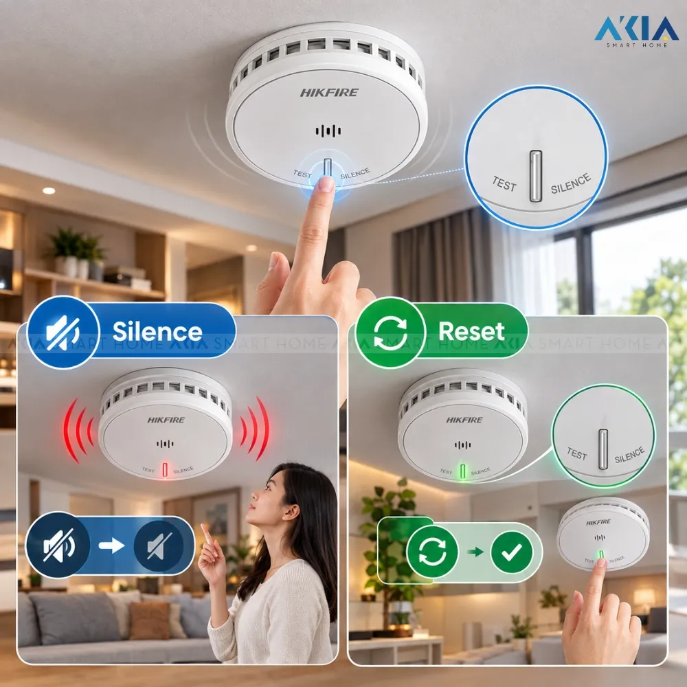 Thiết Bị Cảm Biến Khói Hikfire Hf-S2 16 Thiết Bị Cảm Biến Khói Hikfire Hf-S2 - Akia Smart Home