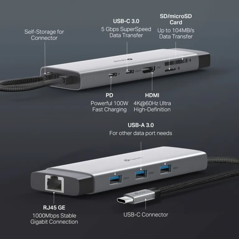 Hub kết nối type C 9 cổng TP-Link UH9120C - AKIA Smart Home
