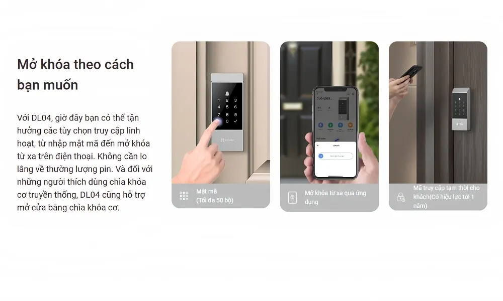 Khóa Cửa Thông Minh Ezviz Dl04 10 Khóa Cửa Thông Minh Ezviz Dl04 - Akia Smart Home