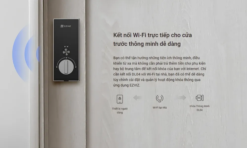 Khóa Cửa Thông Minh Ezviz Dl04 11 Khóa Cửa Thông Minh Ezviz Dl04 - Akia Smart Home