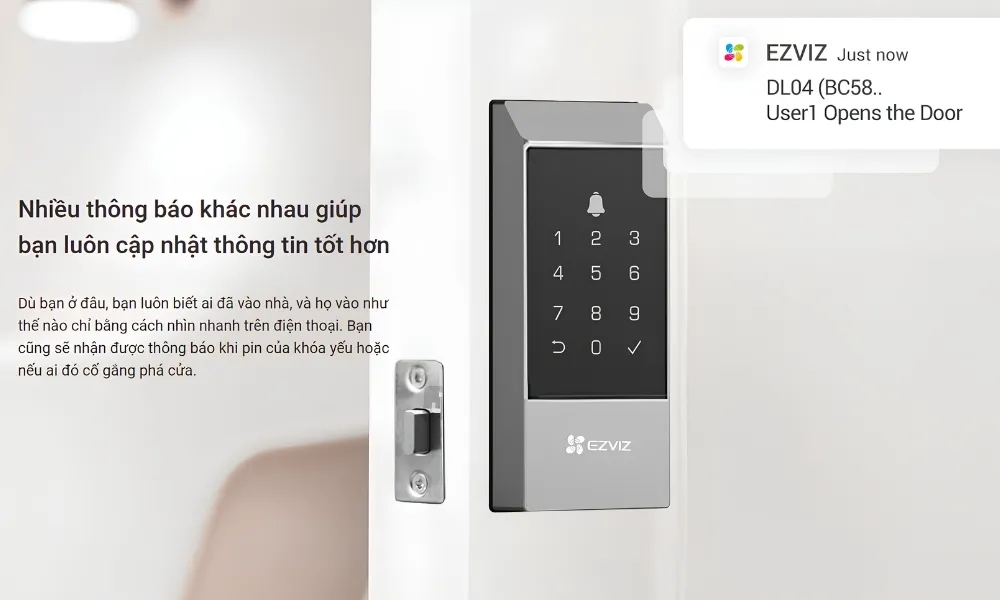 Khóa Cửa Thông Minh Ezviz Dl04 12 Khóa Cửa Thông Minh Ezviz Dl04 - Akia Smart Home