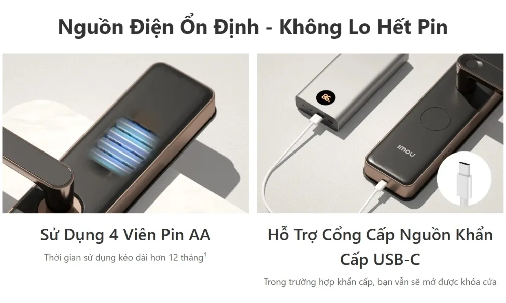 Khóa Vân Tay Thông Minh Imou K1-W 30 Khóa Vân Tay Thông Minh Imou K1-W - Akia Smart Home