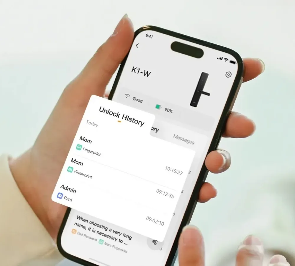 Khóa Vân Tay Thông Minh Imou K1-W 27 Khóa Vân Tay Thông Minh Imou K1-W - Akia Smart Home