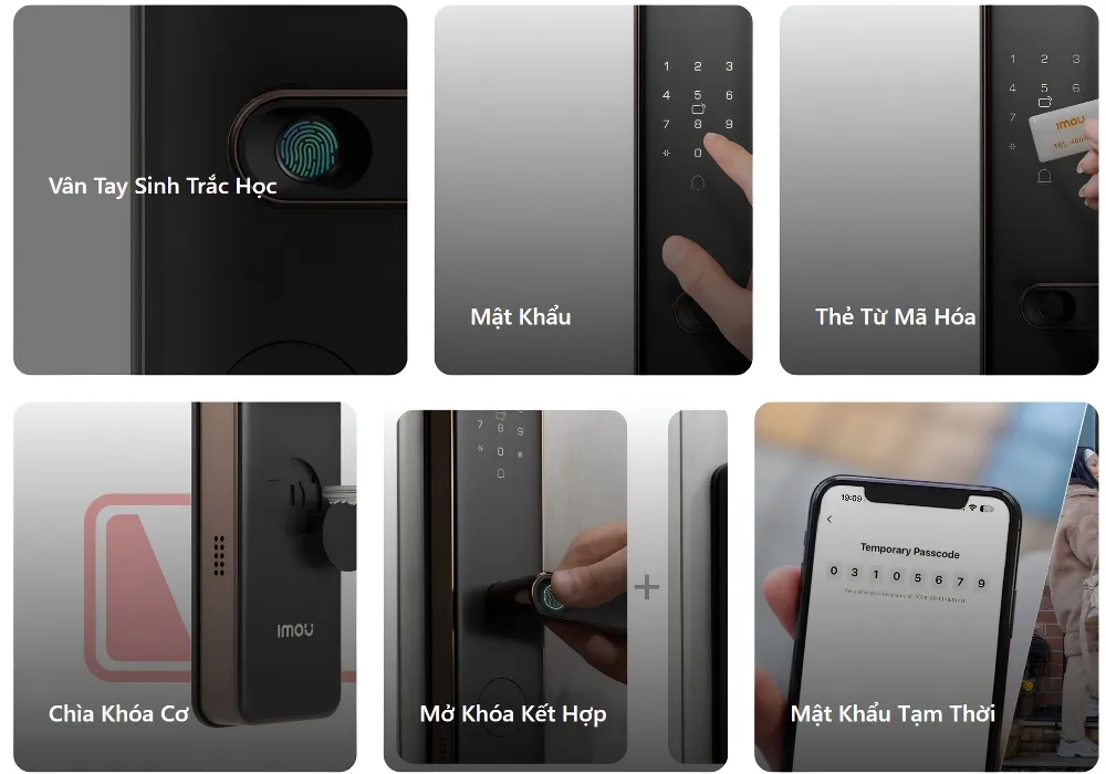 Khóa Vân Tay Thông Minh Imou K1-W 25 Khóa Vân Tay Thông Minh Imou K1-W - Akia Smart Home