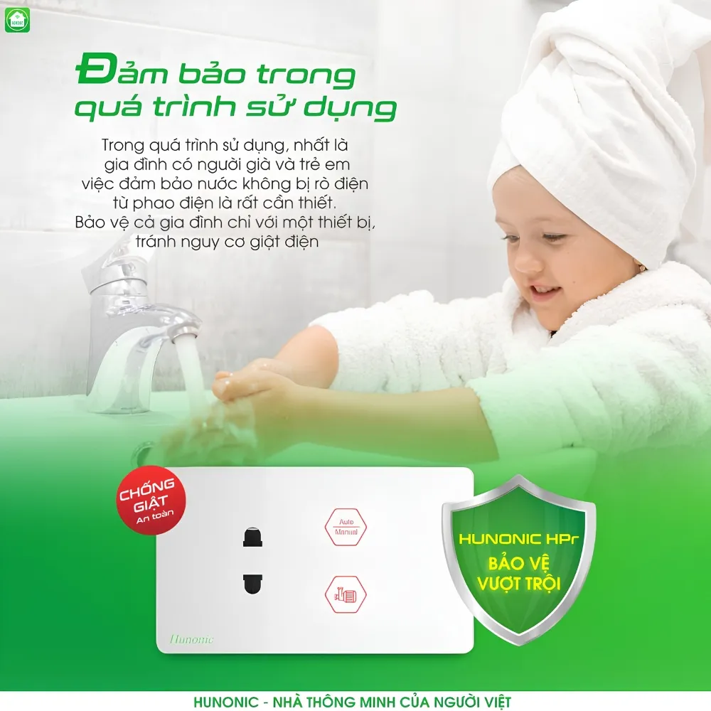 Ổ Cắm Máy Bơm Chống Giật An Toàn Hunonic Sps 8 Ổ Cắm Máy Bơm Chống Giật An Toàn Hunonic Sps - Akia Smart Home