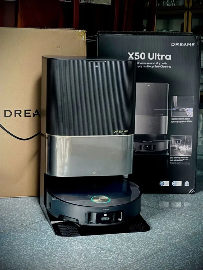 Robot lau sàn Dreame X50 Pro Ultra – Lực hút 30.000 Pa – Điều hướng AI - AKIA Smart Home