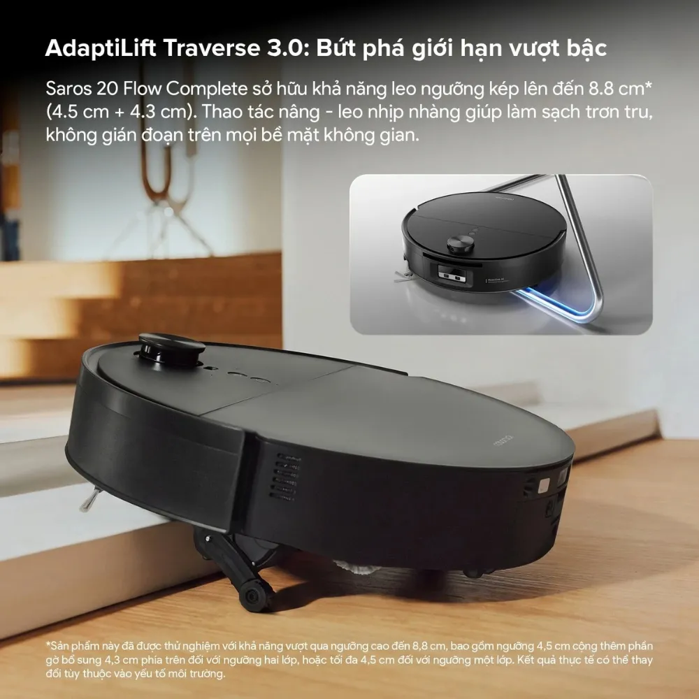 Robot Hút Bụi Lau Nhà Roborock Saros 20 Flow Compele 33 Robot Hút Bụi Lau Nhà Roborock Saros 20 Flow Compele - Akia Smart Home