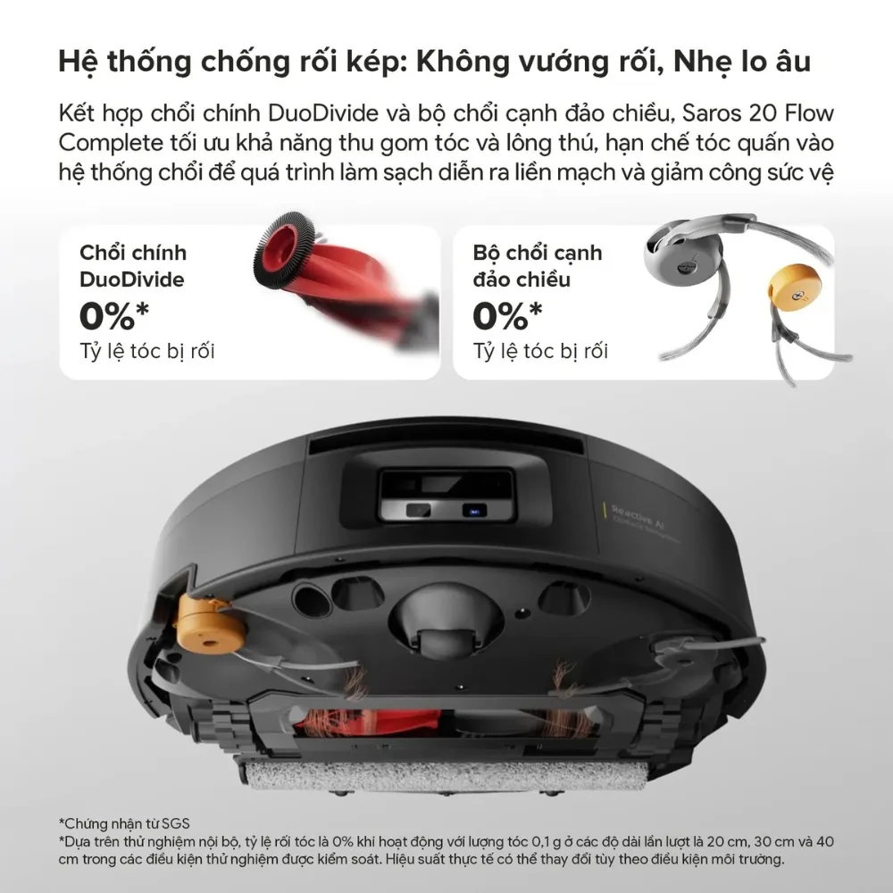Robot Hút Bụi Lau Nhà Roborock Saros 20 Flow Compele 35 Robot Hút Bụi Lau Nhà Roborock Saros 20 Flow Compele - Akia Smart Home