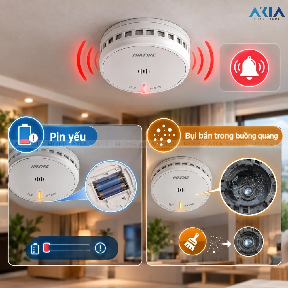 Thiết Bị Cảm Biến Khói Hikfire Hf-S2 15 Thiết Bị Cảm Biến Khói Hikfire Hf-S2 - Akia Smart Home