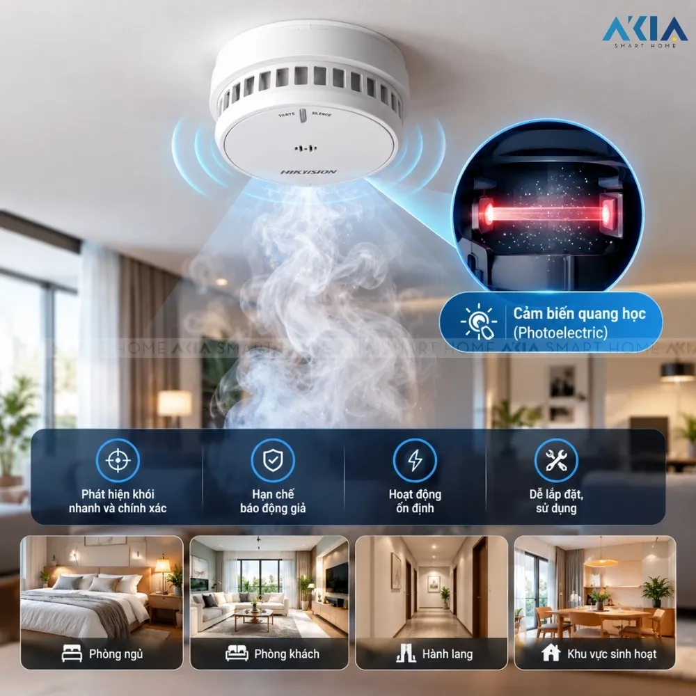 Thiết Bị Cảm Biến Khói Hikfire Hf-S2 11 Thiết Bị Cảm Biến Khói Hikfire Hf-S2 - Akia Smart Home
