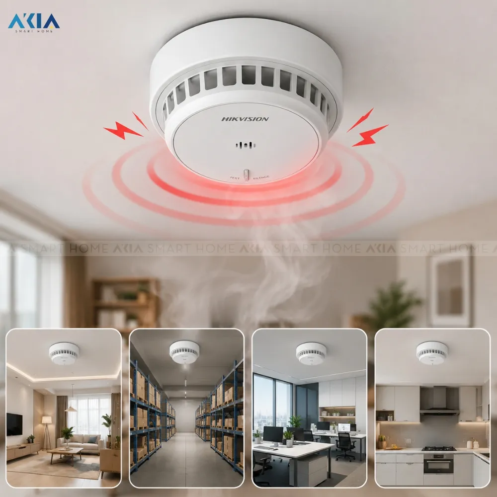 Thiết Bị Cảm Biến Khói Hikfire Hf-S2E 6 Thiết Bị Cảm Biến Khói Hikfire Hf-S2E - Akia Smart Home