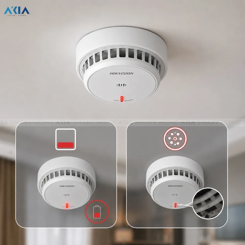 Thiết Bị Cảm Biến Khói Hikfire Hf-S2E 9 Thiết Bị Cảm Biến Khói Hikfire Hf-S2E - Akia Smart Home