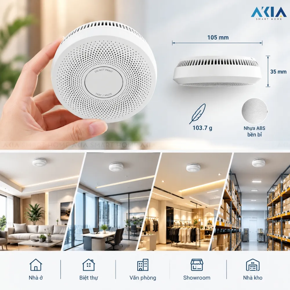 Thiết Bị Cảm Biến Khói Hikfire Hf-S3E-R 10 Thiết Bị Cảm Biến Khói Hikfire Hf-S3E-R - Akia Smart Home