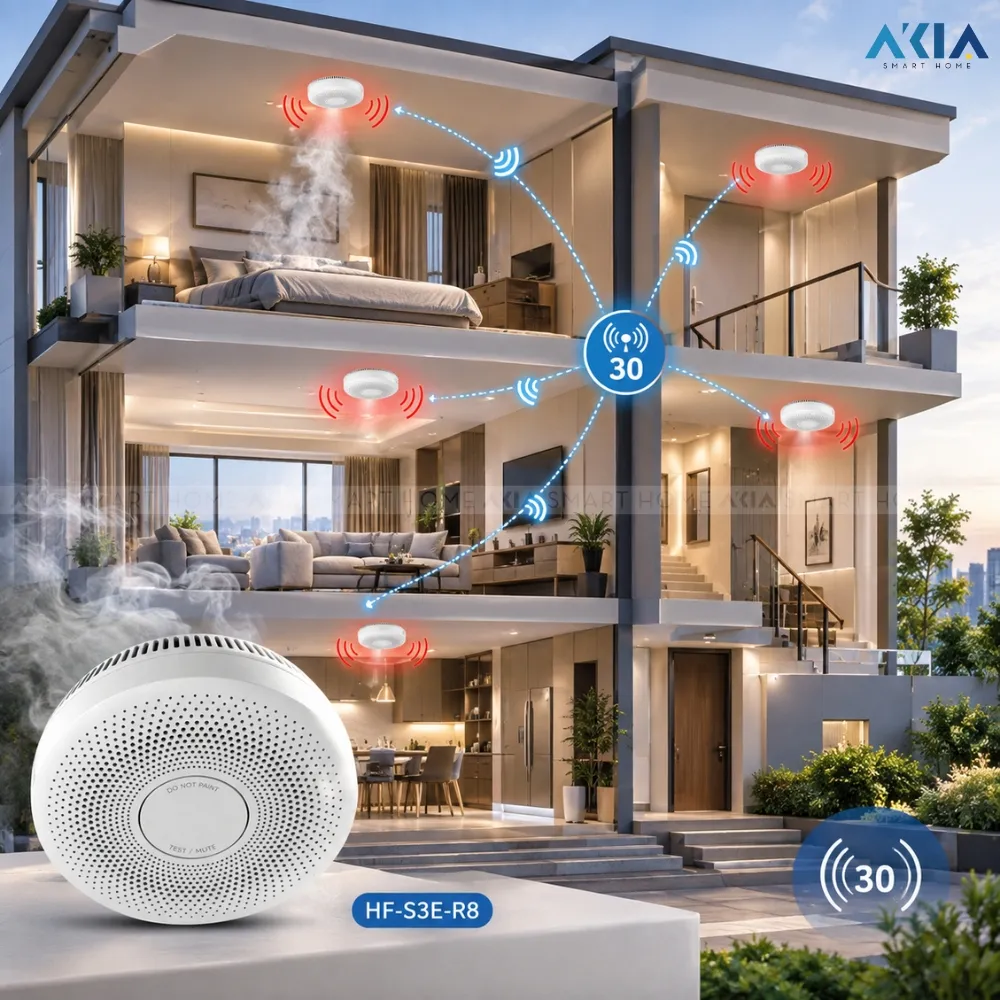 Thiết Bị Cảm Biến Khói Hikfire Hf-S3E-R8 9 Thiết Bị Cảm Biến Khói Hikfire Hf-S3E-R8 - Akia Smart Home