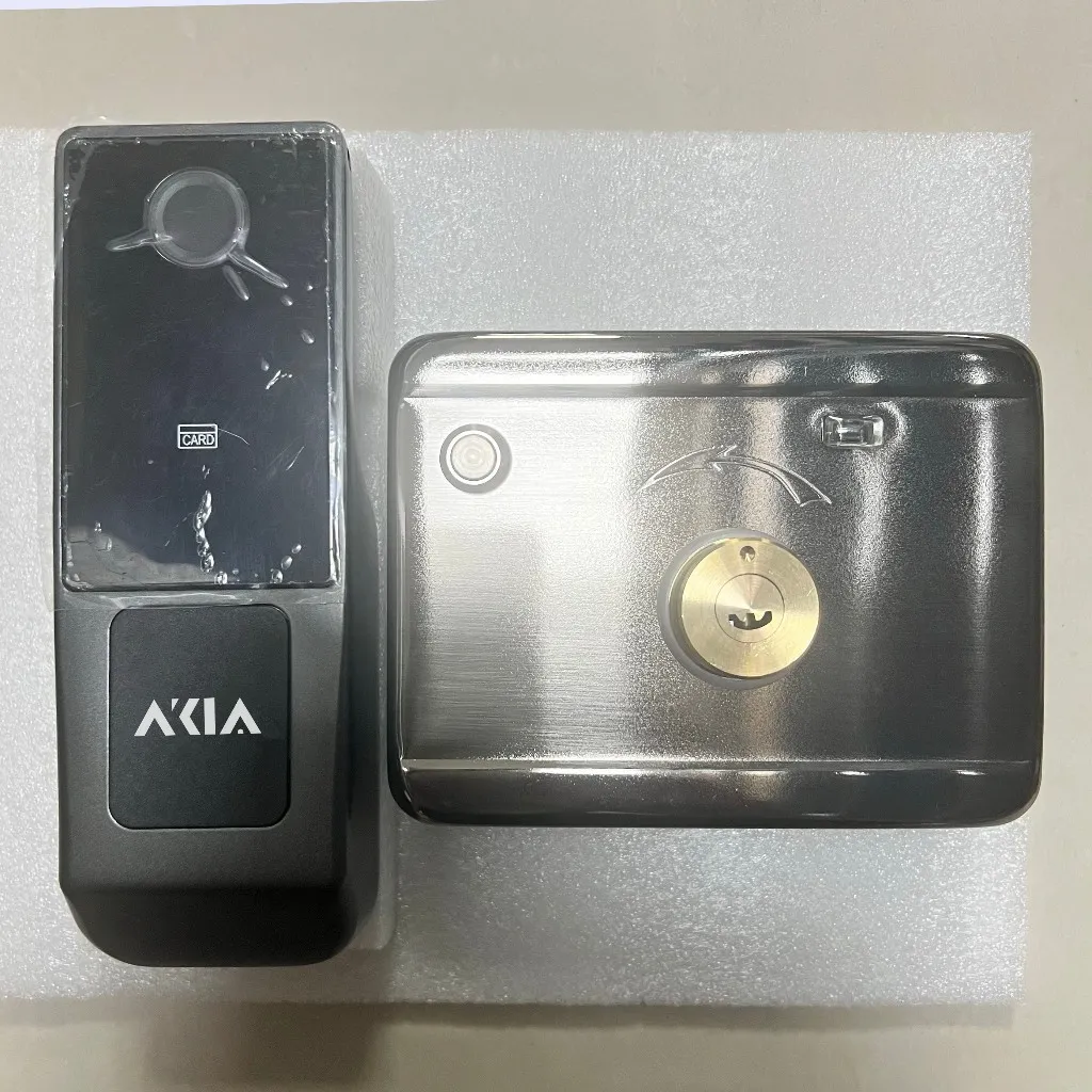 Khóa vân tay AKIA GY04 bản vân tay 1 mặt và nút nhấn