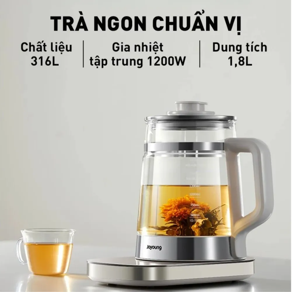 Ấm Pha Trà Đa Năng Joyoung Jtm-196 28 Ấm Pha Trà Đa Năng Joyoung Jtm-196 - Akia Smart Home