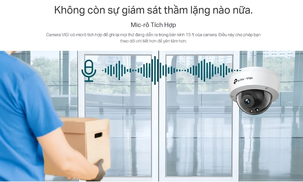 Camera Mạng Tp-Link Vigi Dome Có Màu 3Mp 44 Camera Mạng Tp-Link Vigi Dome Có Màu 3Mp - Akia Smart Home