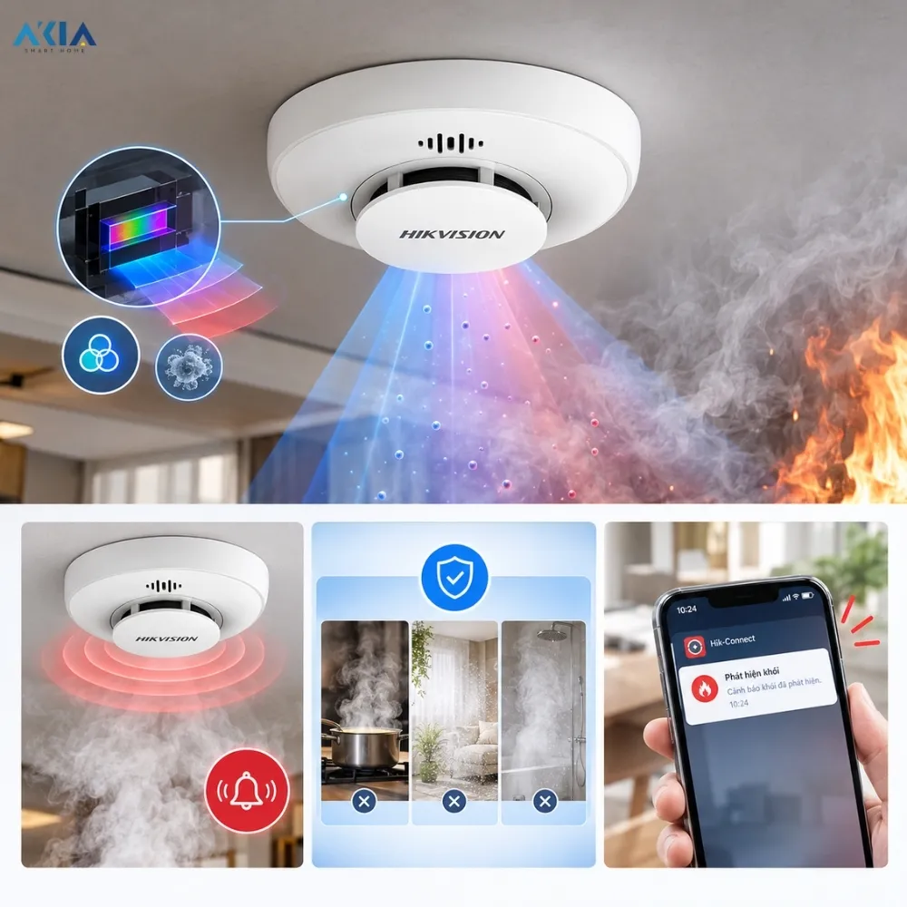 Đầu Báo Khói Wi-Fi Hikfire Hf-S3-Wf 7 Đầu Báo Khói Wi-Fi Hikfire Hf-S3-Wf - Akia Smart Home